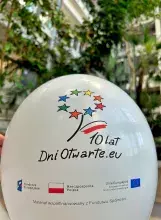 Balon promujący 10 lat Dni Otwartych EU