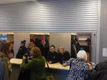 Szatnia Wydziału Biologii UG podczas „Nocy Biologów”