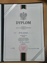 Dyplom dla Profesora Józefa Szmeji