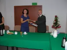 Podpisanie umowy między Wydziałem Biologii UG a II Liceum Ogólnokształcącym w Elblągu