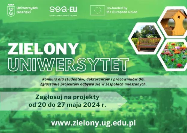 Głosuj na projekt w konkursie "Zielony Uniwersytet Gdański"