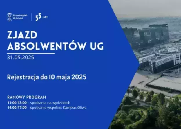 Uniwersytet Gdański zaprasza na Światowy Zjazd Absolwentów - 31 maja 2025 r.