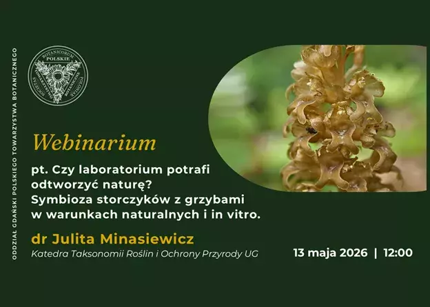 Webinarium pt. „Czy laboratorium potrafi odtworzyć naturę? Symbioza storczyków z grzybami w…