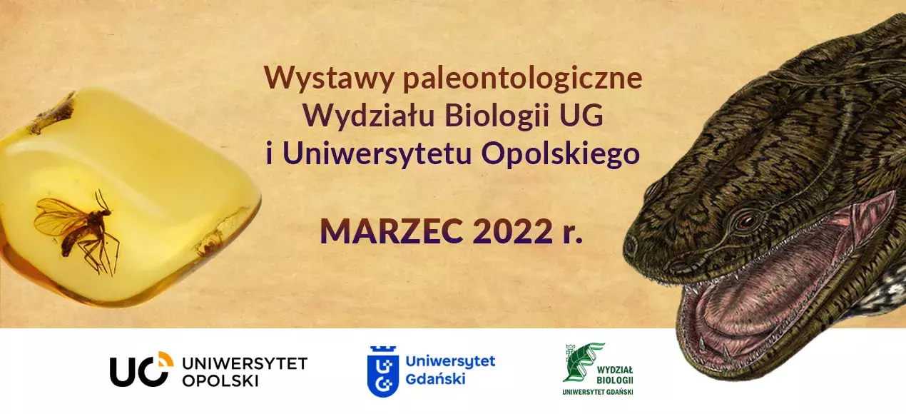Wystawy paleontologiczne Wydziału Biologii UG i Uniwersytetu opolskiego