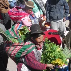 Boliwia - ludzie na targowisku