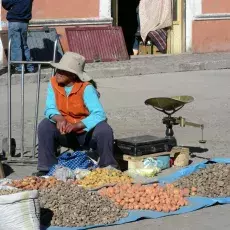 Peru - sprzedaż ziemniaków