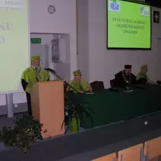 Dziekan Wydziału Biologii UG, prof. dr hab. Dariusz L. Szlachetko, otwiera uroczystość inauguracji