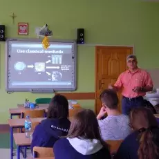 Salezjańskie Liceum Ogólnokształcące w Rumi, wykład dr Luis Rios Hernandez - "Microbiology and water quality"  